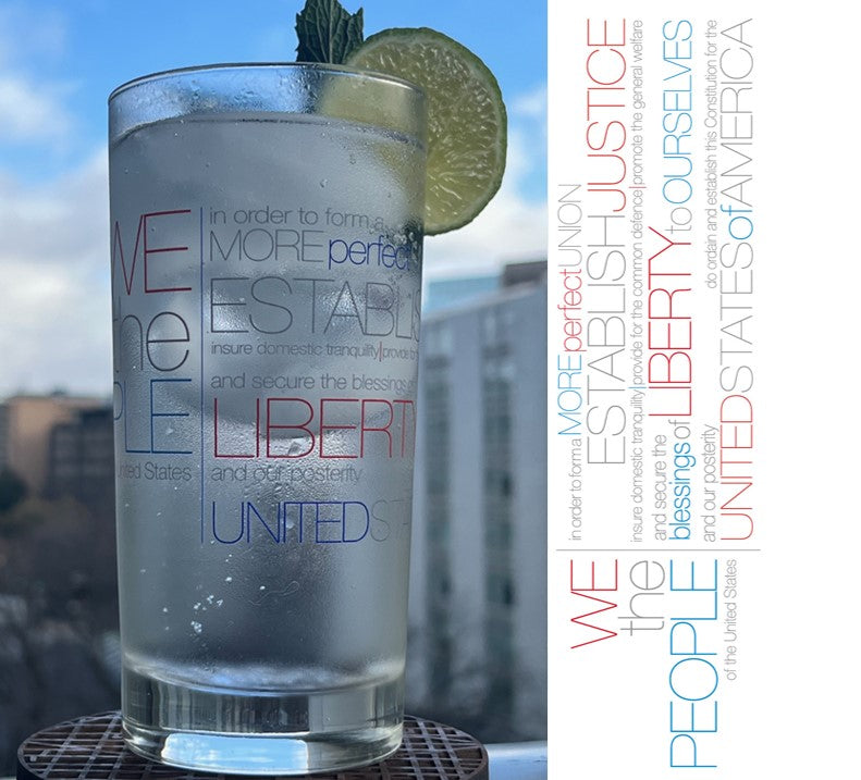 Constitution Preamble Glass