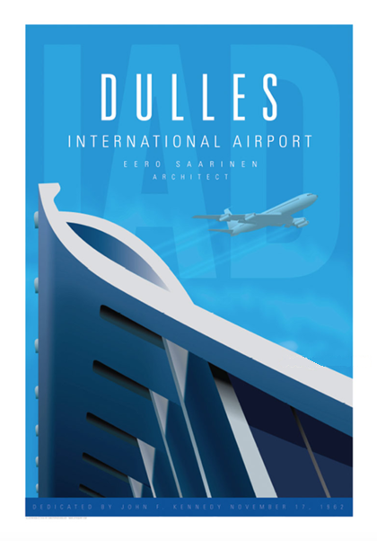Dulles International Airport Poster