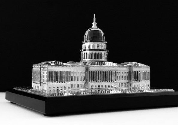 U.S. Capitol Building Scale-Model (Crystal and Silver)